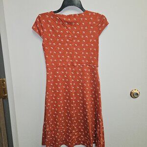 Toad & Co. Rosemarie Dress Sized S Burnt Orange